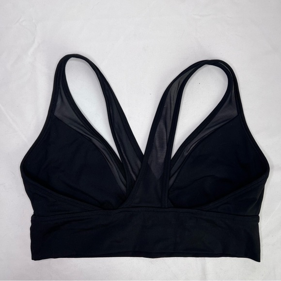 Aerie chill black plunge mesh bralette - Picture 2 of 7